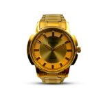 ESBEDA Premium Design Analog Dual Tone Golden Dial Men's Metal Watch