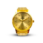 ESBEDA Premium Design Analog Golden Dual Tone Dial Men's Metal Watch