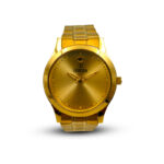 ESBEDA Premium Design Analog Golden Dial Men's Metal Watch