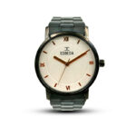 ESBEDA Premium Design Analog Roman Numbering Off-White Dial Men's Metal Watch