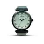 ESBEDA Premium Design Analog Roman White Dual Checks Textured Tone Dial Men's Metal Watch