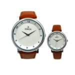 ESBEDA Stylish & Design White With Silver Hands Dial Analog Couple Watches