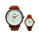 ESBEDA Stylish & Design Rose Gold With Gold Color Hands Dial Analog Couple Watches