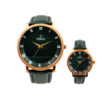 ESBEDA Stylish & Design Black With Golden Hands Dial Analog Couple Watches