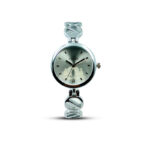 ESBEDA Premium Analog Silver Floral Design Dial Ladies Watch