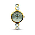 ESBEDA Premium Analog Silver Dual Tone Design Dial Ladies Watch