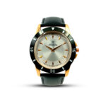 ESBEDA Stylish Black Case Analog Glossy Cream Dial Men's Watch