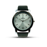 ESBEDA Stylish Black Case Analog White Dial Men's Watch