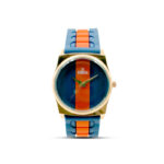 ESBEDA Designer and Stylish Sportswear Light Blue & Red Silicone Strap Unisex Watch