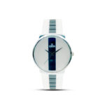 ESBEDA Designer and Stylish Sportswear with White & Gray Combination Silicone Strap Unisex Watch