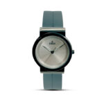 ESBEDA Designer and Stylish Sportswear with Sliver Dial Black Silicone Strap Unisex Watch