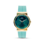ESBEDA Designer and Stylish Sportswear with Green Dial Blue Silicone Strap Unisex Watch