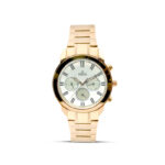 ESBEDA Designer and Elegant White Dial  with Glossy Golden Fine Bracelet Unisex Watch