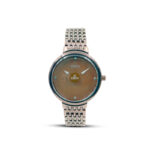 ESBEDA Designer and Luxurious Elegant Ivory Dial with Chrome Bracelet Unisex Watch